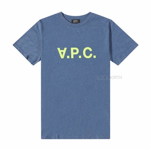 [아페쎄] 남성 COETR H26168 PIA VPC 로고 반팔 티셔츠 블루
