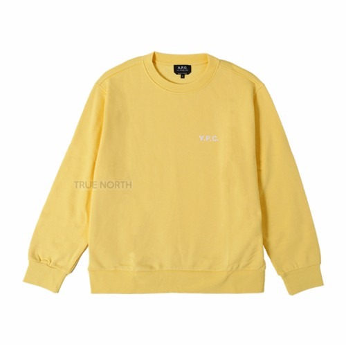 [아페쎄] 여성 COFDX F27789 DAA 로고 맨투맨 티셔츠 옐로우