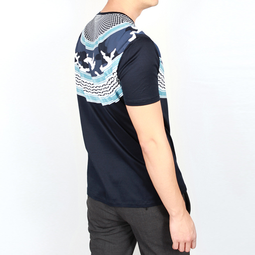 [닐바렛] BJT82S A535S / 16SS 카모플라쥬 패턴 티셔츠 / 남성 티셔츠 / 블루
