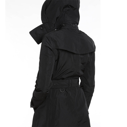 17FW 버버리 3976241 발모랄 BALMORAL 타프타 트렌치 코트 자켓 블랙 여성