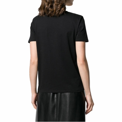 [발망] 20SS 여성 TF01350I414 EAD 숄더 버튼 반팔 티셔츠 블랙
