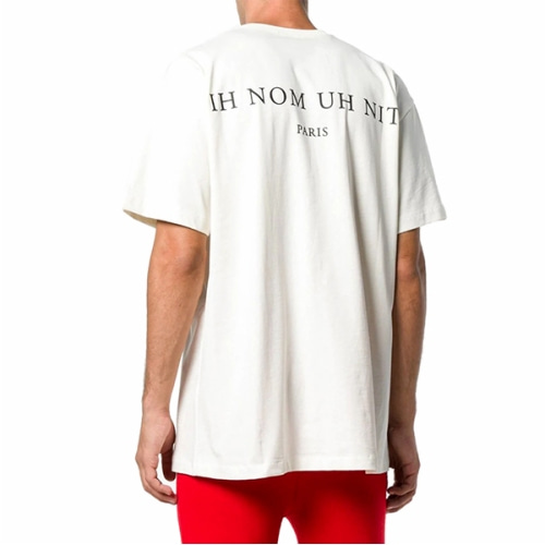 [이놈어닛] NUW18215 081 / 18FW 알파치노 AL PACINO 프린트 반팔 티셔츠 / 아이보리 / 남성