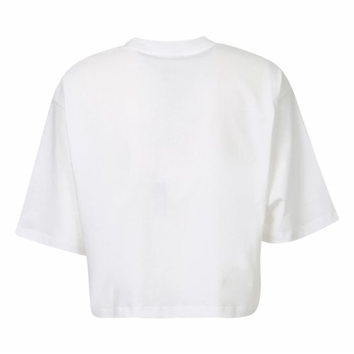 [발망] 22SS 여성 XF1EE020BB02 GAB 로고 크롭 반팔 티셔츠 화이트