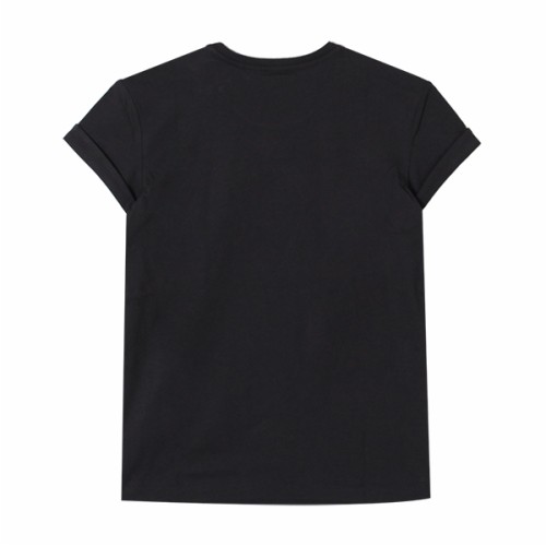 [파라점퍼스] 23SS 여성 PWTEEPI33 710 사파리아나 로고 패치 반팔 티셔츠 블랙
