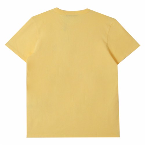 [메종키츠네] 23SS 여성 AW00103KJ0005 P724 폭스 헤드 패치 반팔 티셔츠 옐로우