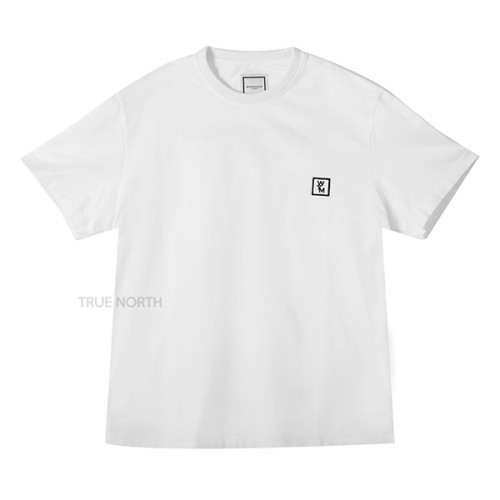 [우영미] 남성 W231TS07 701W 백 로고 반팔 티셔츠 화이트