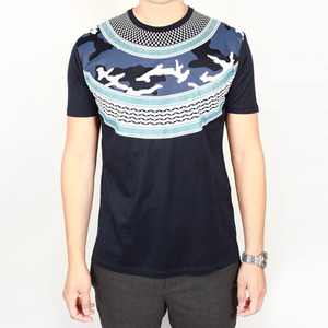 [닐바렛] BJT82S A535S / 16SS 카모플라쥬 패턴 티셔츠 / 남성 티셔츠 / 블루