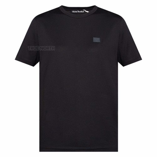[아크네스튜디오] 21FW 공용 CL0111 900 페이스 패치 반팔 티셔츠 블랙