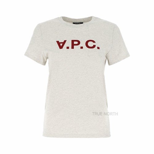 [아페쎄] 21FW 여성 COEMV F26944 PBB VPC 로고 반팔 티셔츠 라이트베이지
