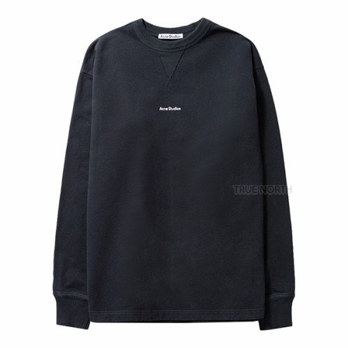 [아크네스튜디오] 22SS 남성 BI0138 900 미니 로고 맨투맨 티셔츠 블랙