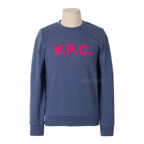 [아페쎄] 22FW 여성 COETS F27752 PIA VPC 로고 맨투맨 티셔츠 블루