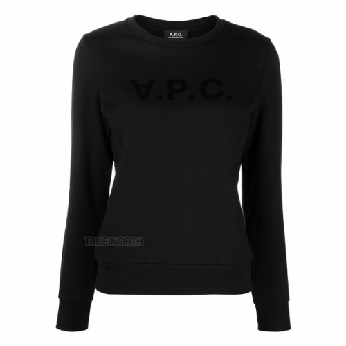 [아페쎄] 여성 COECQ F27644 LZZ VPC 비바 로고 맨투맨 티셔츠 블랙