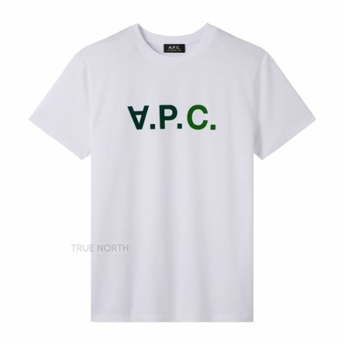 [아페쎄] 22SS 남성 COBQX H26098 KAA VPC 벨벳 로고 반팔 티셔츠 화이트