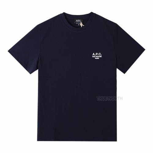 [아페쎄] 23SS 남성 COEZC H26840 IAK 로고 자수 반팔 티셔츠 네이비