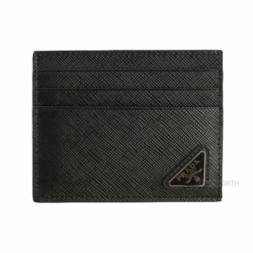 [프라다] 23SS 남성 2MC223 QHH F0002 삼각 로고 사피아노 카드 지갑 블랙