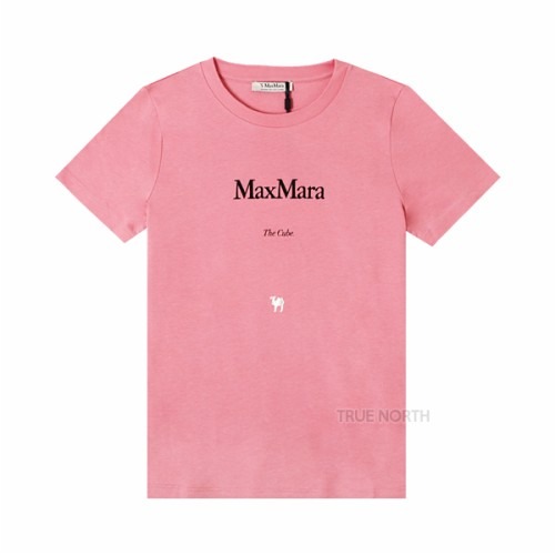 [막스마라] 23SS 여성 2399710331600 001 길버트 로고 반팔 티셔츠 핑크