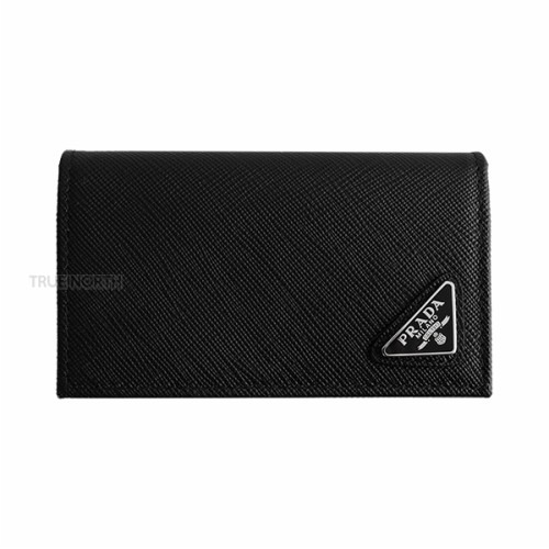 [프라다] 23SS 남성 2MC122 QHH F0002 삼각 로고 사피아노 카드 지갑 블랙