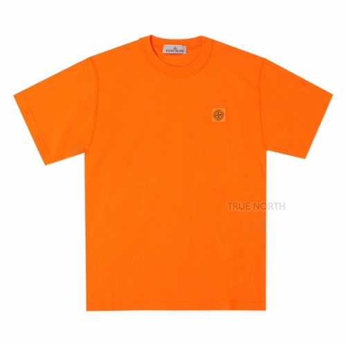 [스톤아일랜드] 23SS 남성 101523757 V0032 로고 패치 반팔 티셔츠 오렌지