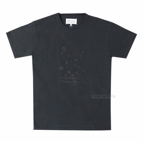 [메종마르지엘라] 23SS 여성 S51GC0522 S20079 861 넘버 로고 프린트 반팔 티셔츠 블랙
